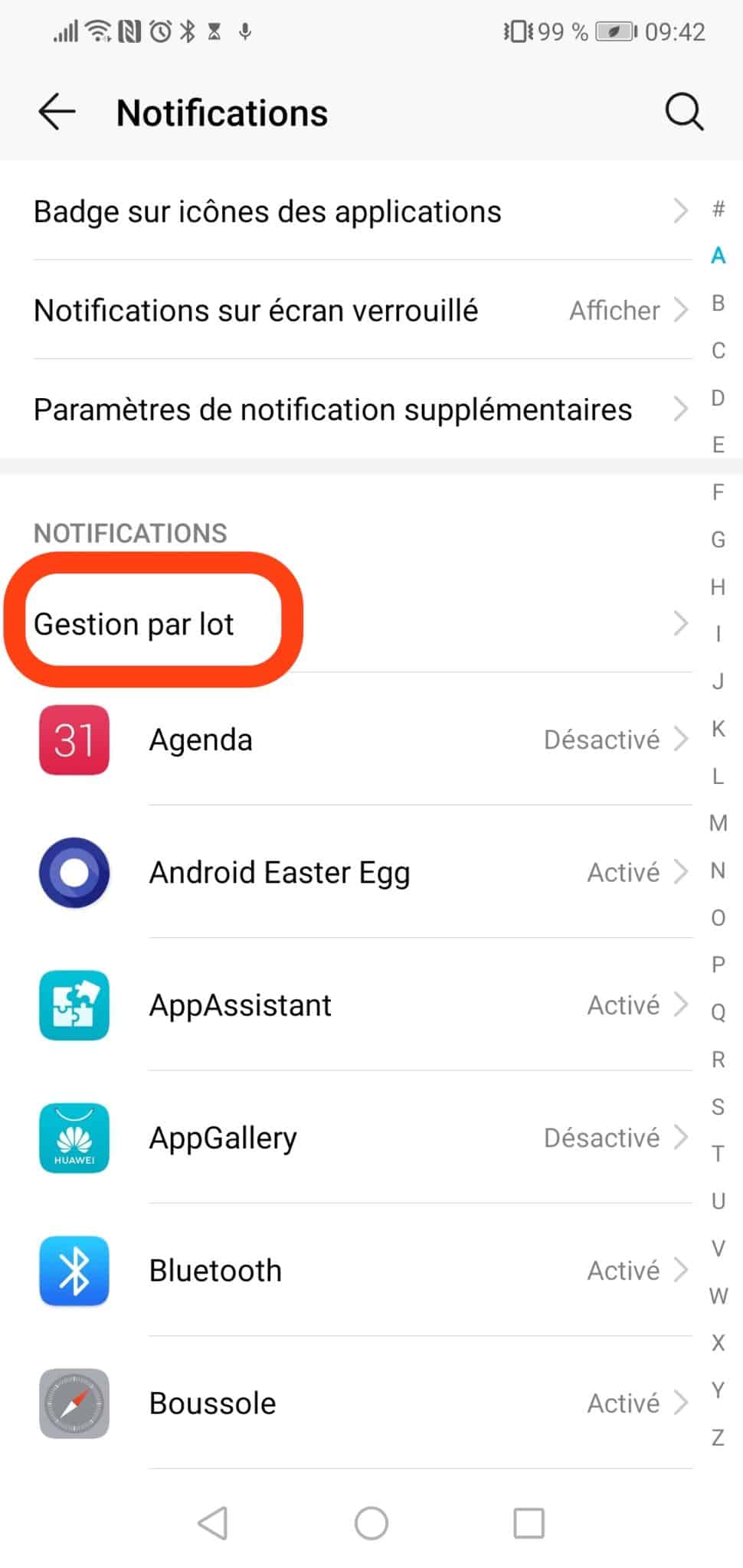 Android supprimer les notifications